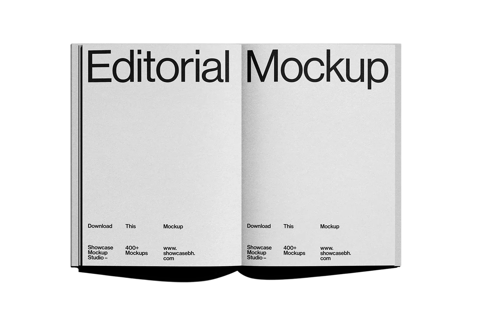Rozłożony katalog editorial drukowany farbą Algae Ink